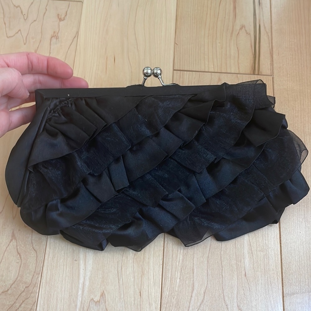 White House Black Market Black clutch